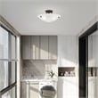 Livex Lighting Oasis 3-Light Contemporary Metal Ceiling Mount in Bronze