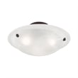 Livex Lighting Oasis 3-Light Contemporary Metal Ceiling Mount in Bronze