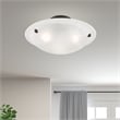 Livex Lighting Oasis 3-Light Contemporary Metal Ceiling Mount in Bronze