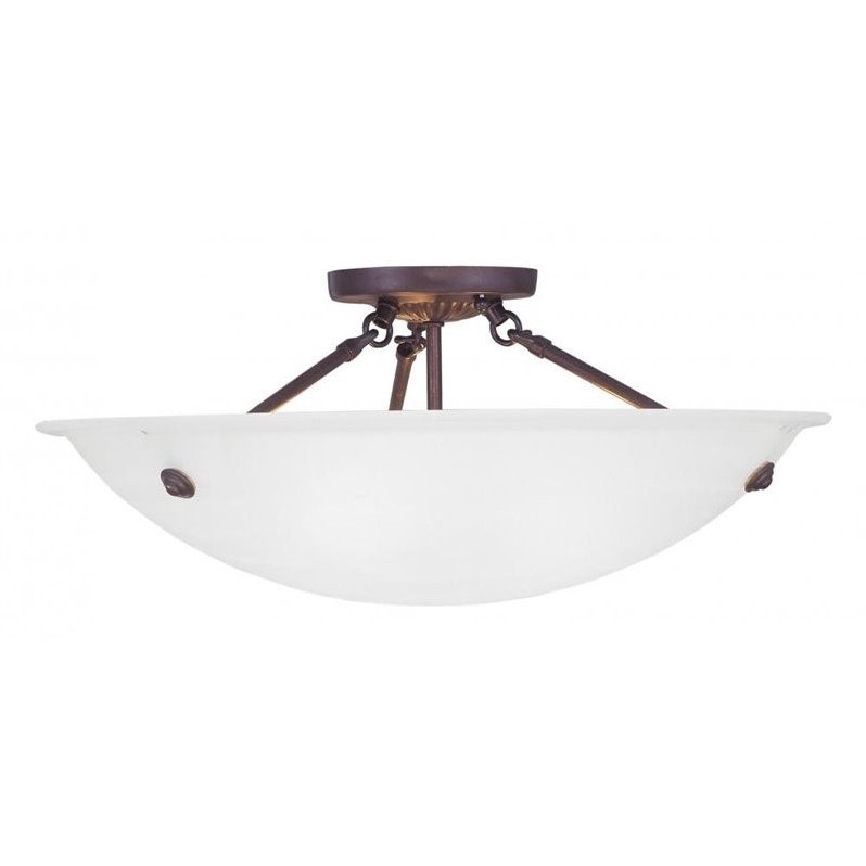 Livex Lighting Oasis Ceiling Mount in Bronze