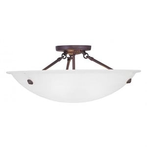 Livex Lighting Oasis Ceiling Mount in Bronze