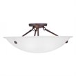Livex Lighting Oasis Ceiling Mount in Bronze