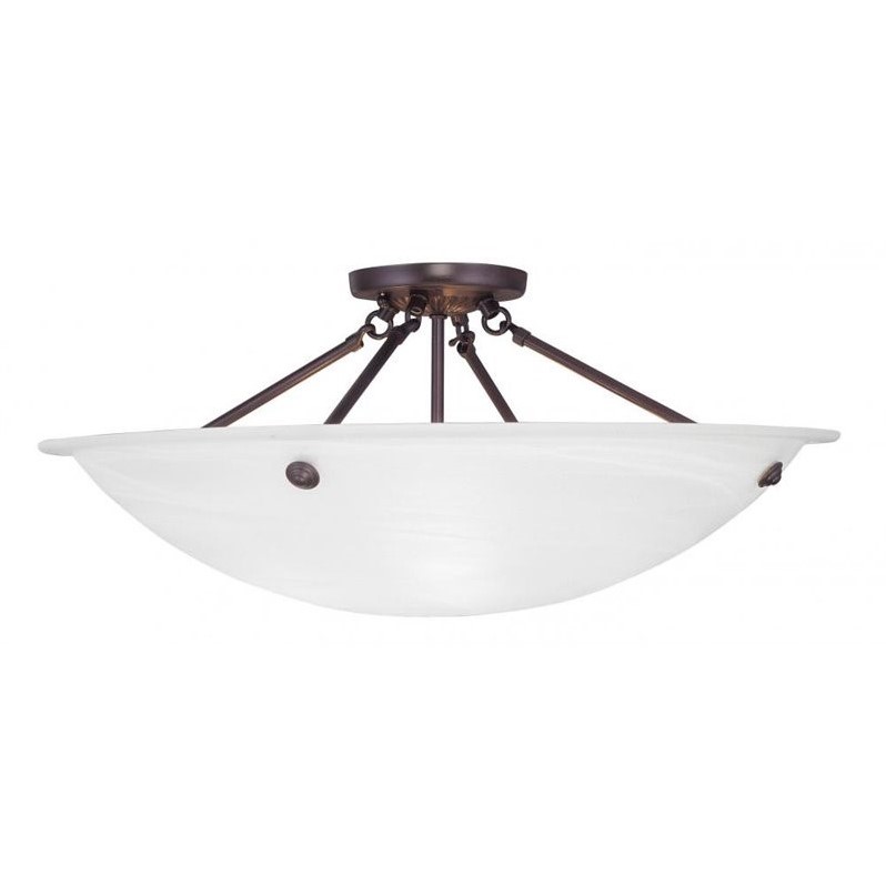Livex Lighting Oasis Ceiling Mount in Bronze