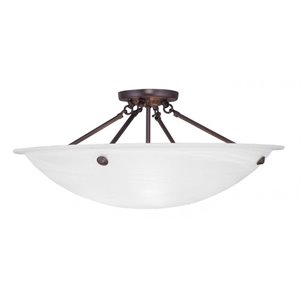 Livex Lighting Oasis Ceiling Mount in Bronze