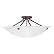 Livex Lighting Oasis Ceiling Mount in Bronze