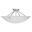 Livex Lighting Oasis Ceiling Mount in Brushed Nickel