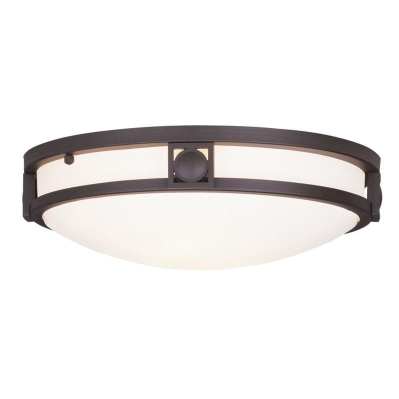 Livex Lighting Titania Ceiling Mount in Bronze