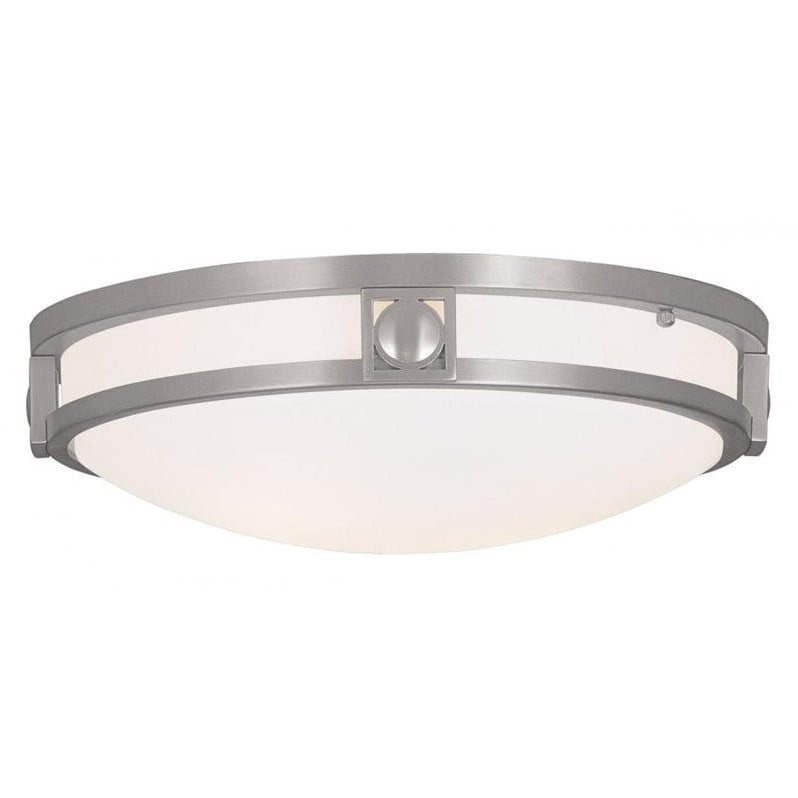Livex Lighting Titania Ceiling Mount in Brushed Nickel