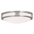Livex Lighting Titania Ceiling Mount in Brushed Nickel