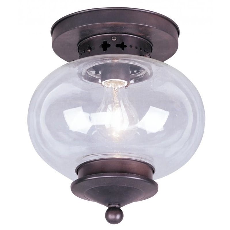 Livex Lighting Harbor Ceiling Mount in Bronze
