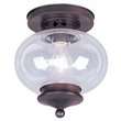 Livex Lighting Harbor Ceiling Mount in Bronze