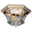Livex Lighting Monterey Ceiling Mount in Antique Brass
