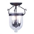 Livex Lighting Jefferson Ceiling Mount in Bronze