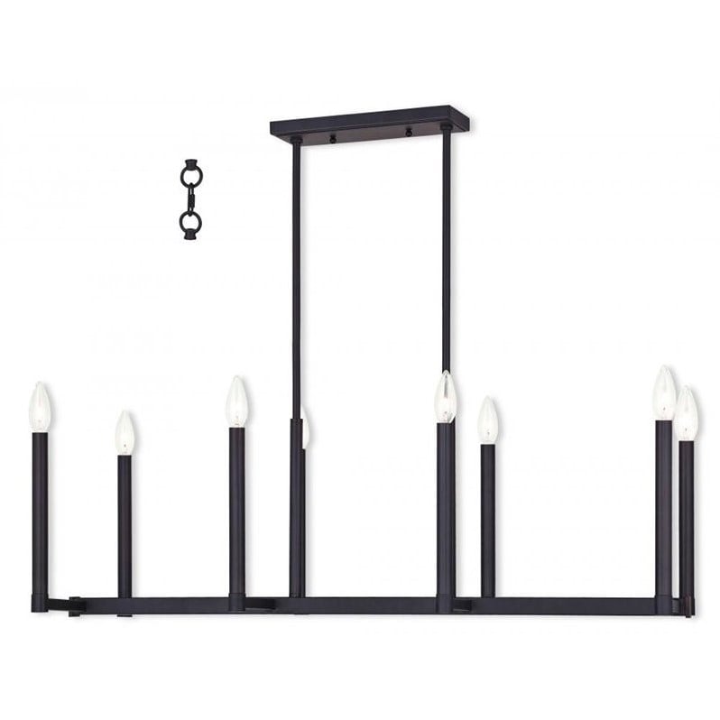 Livex Lighting Alpine Linear Chandelier in Bronze