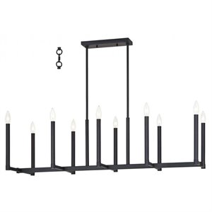 Livex Lighting Alpine Linear Chandelier in Bronze