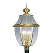 Livex Lighting Monterey Outdoor Post Head in Polished Brass