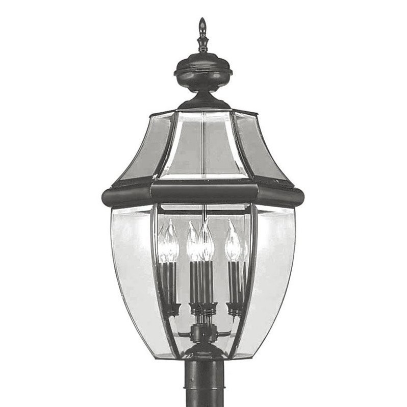 Livex Lighting Monterey Outdoor Post Head in Black