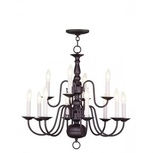 Livex Lighting Williamsburgh Chandelier in Bronze