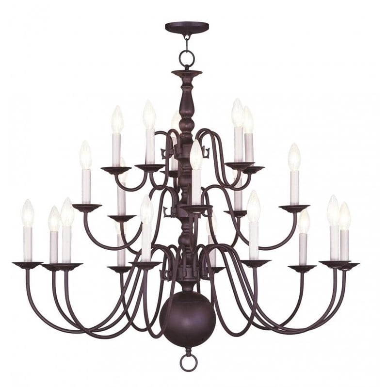Livex Lighting Williamsburgh Chandelier in Bronze