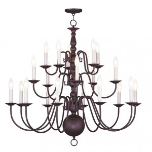 Livex Lighting Williamsburgh Chandelier in Bronze