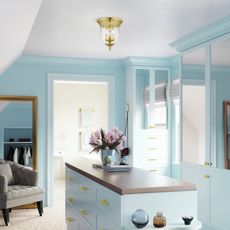 Livex Lighting Legacy Ceiling Mount in Polished Brass