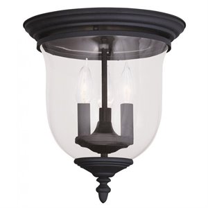 Livex Lighting Legacy Ceiling Mount in Black