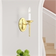Livex Lighting Williamsburgh 1-Light Wall Sconce in Polished Brass