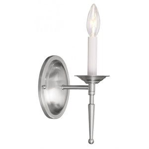 Livex Lighting Williamsburgh 1-Light Wall Sconce in Brushed Nickel