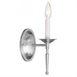 Livex Lighting Williamsburgh 1-Light Wall Sconce in Brushed Nickel