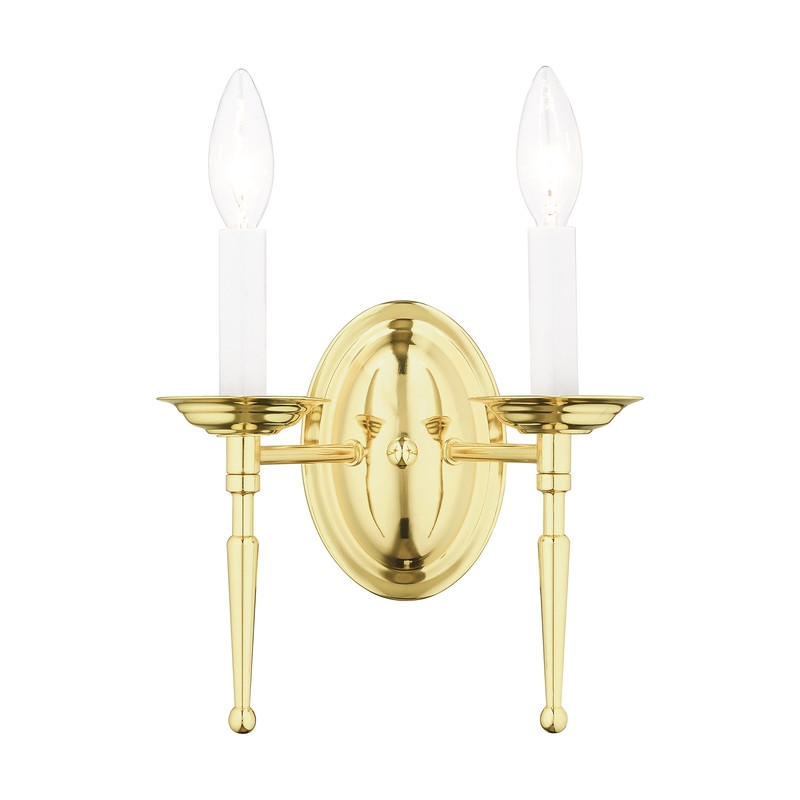 Livex Lighting Williamsburgh Wall Sconce in Polished Brass