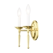 Livex Lighting Williamsburgh Wall Sconce in Polished Brass