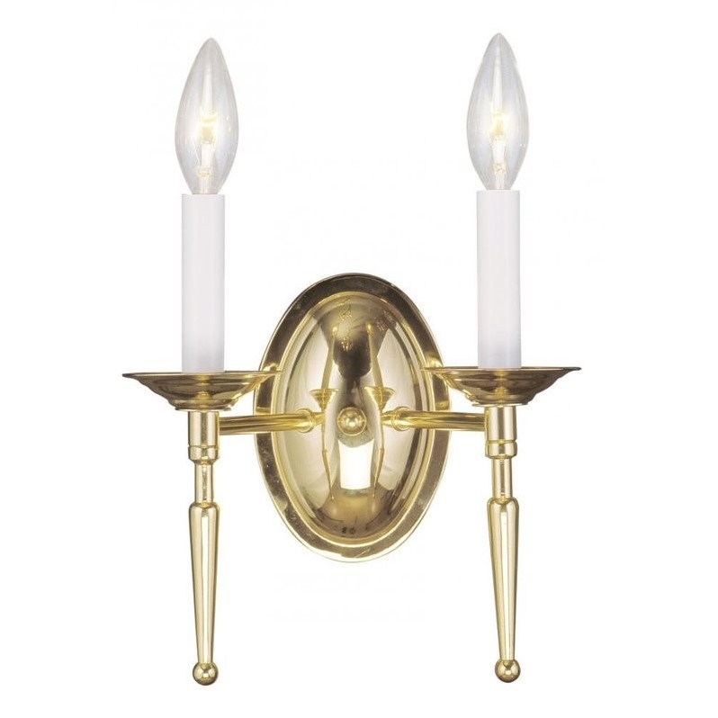 Livex Lighting Williamsburgh Wall Sconce in Polished Brass