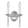 Livex Lighting Williamsburgh Wall Sconce in Brushed Nickel