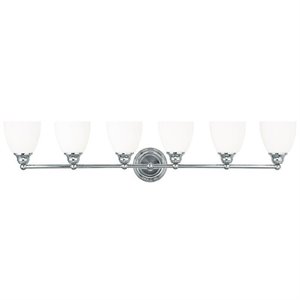 livex lighting somerville bath light in chrome