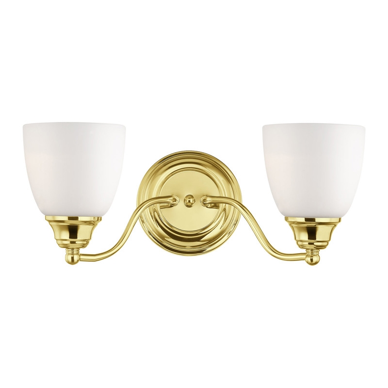 Livex Lighting Somerville 2 Bath Light in Polished Brass