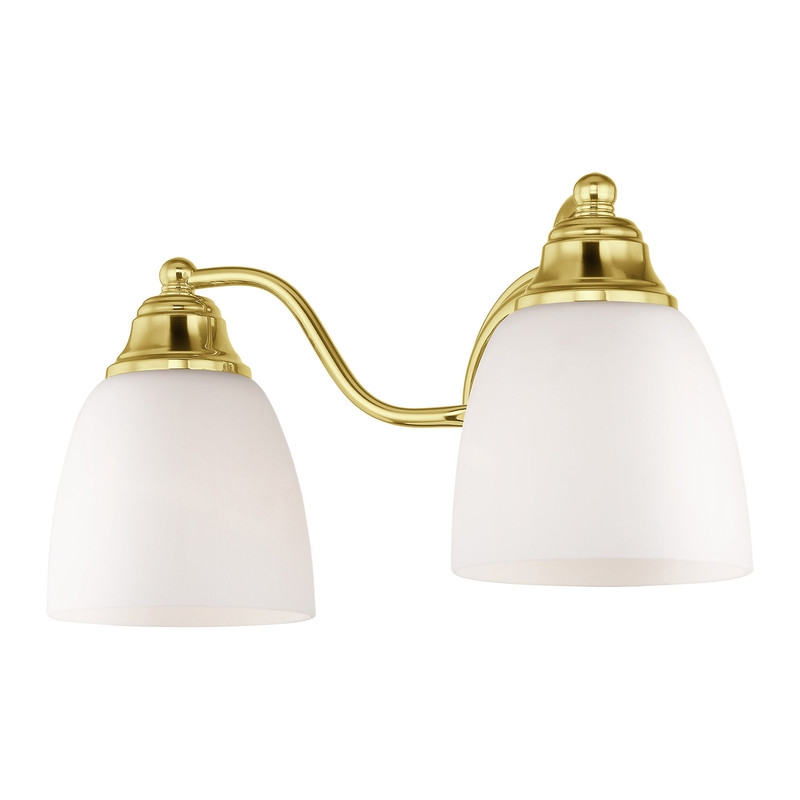 Livex Lighting Somerville 2 Bath Light in Polished Brass
