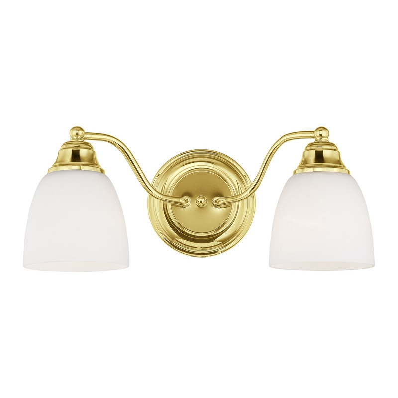 Livex Lighting Somerville 2 Bath Light in Polished Brass