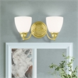 Livex Lighting Somerville 2 Bath Light in Polished Brass