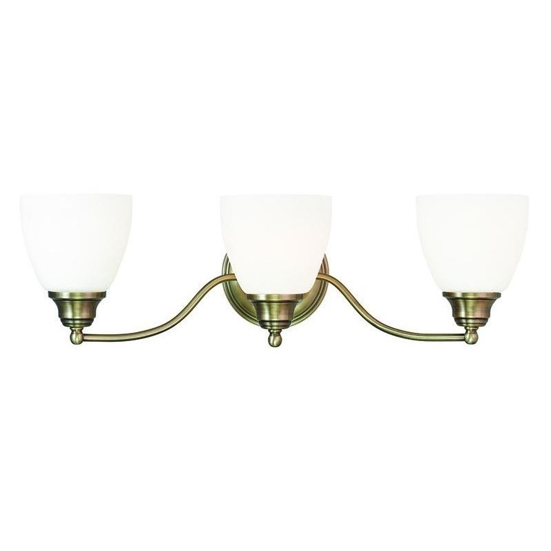 Livex Lighting Somerville Bath Light in Antique Brass