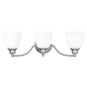 livex lighting somerville bath light in brushed nickel
