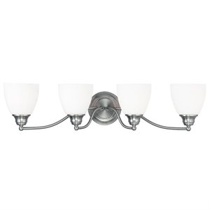 livex lighting somerville bath light in brushed nickel