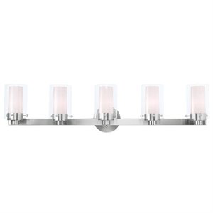 Livex Lighting Manhattan Bath Light in Brushed Nickel