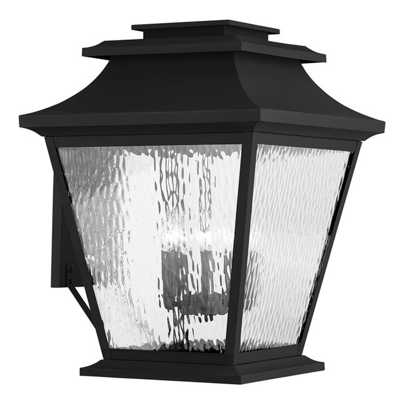 Livex Lighting Hathaway Outdoor Wall Lantern in Black