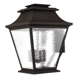 Livex Lighting Hathaway Outdoor Wall Lantern in Bronze