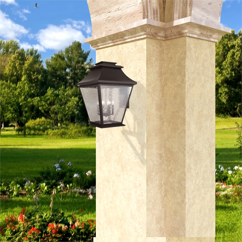 Livex Lighting Hathaway Outdoor Wall Lantern in Bronze