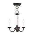 Livex Lighting Home Basics Mini Chandelier in Black