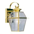 Livex Lighting Westover Outdoor Wall Lantern in Polished Brass