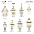 Livex Lighting 1 Light Polished Brass Outdoor Lantern