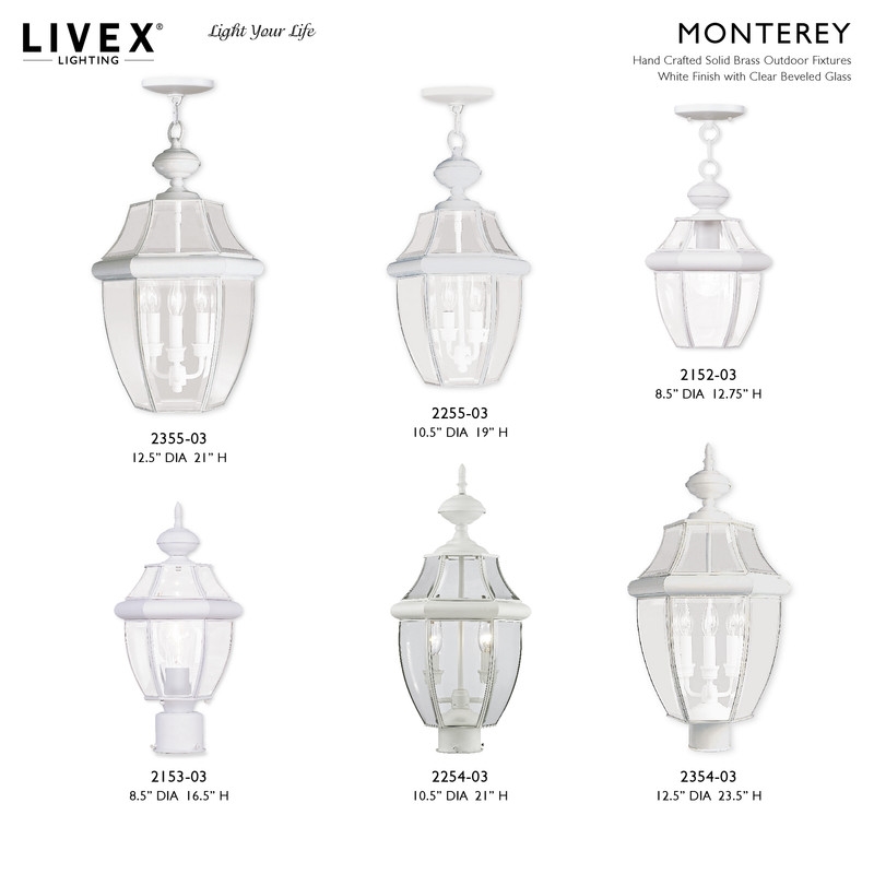 Livex Lighting 1 Light White Outdoor Lantern