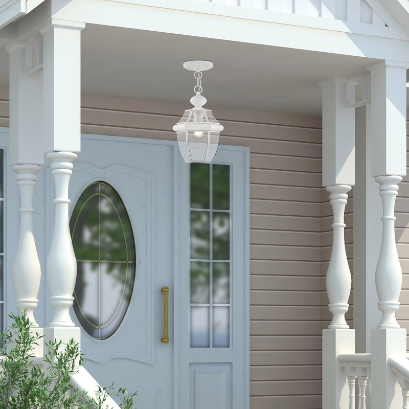Livex Lighting 1 Light White Outdoor Lantern